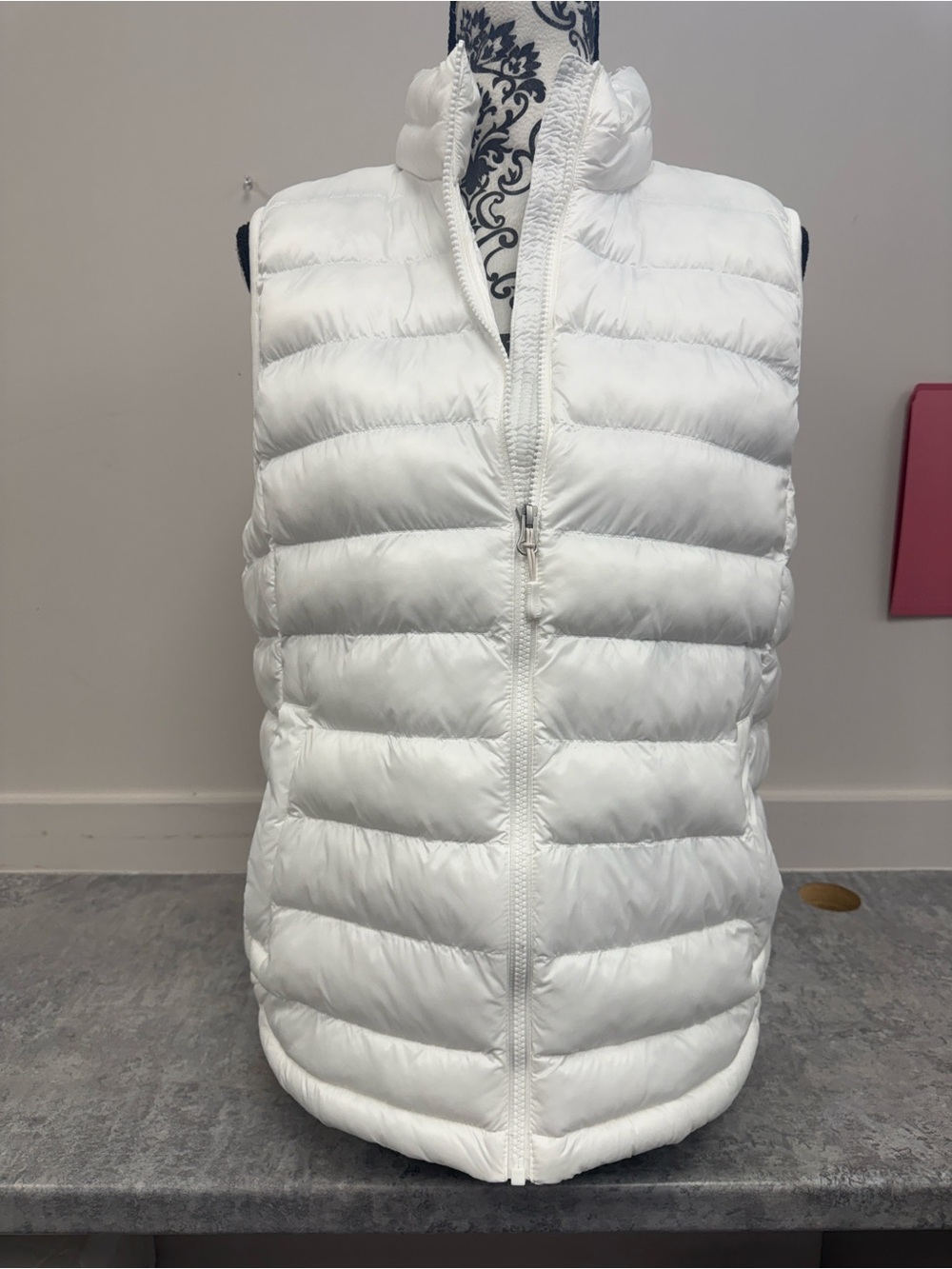 32 Degrees Heat‎ White Lightweight Quilted Puffer Vest Medium